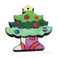 Custom Christmas tree shape USB flash drive, made of soft PVC material, OEM orders are welcomeNew